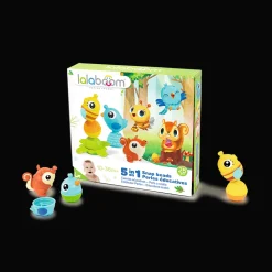 Zabawka Lalaboom, Zestaw prezentowy kulko-klocków - zwierzątka leśne, 25 elementów