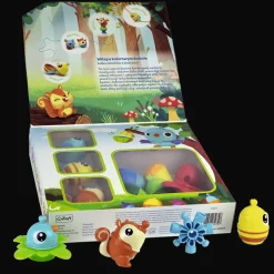 Zabawka Lalaboom, Zestaw prezentowy kulko-klocków - zwierzątka leśne, 25 elementów