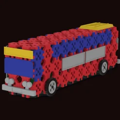 Zestaw klocków Connect 2w1: Autobus / Auto z naczepą