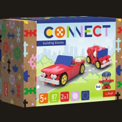 Zestaw klocków Connect 2w1: Kabriolet / Dostawczak