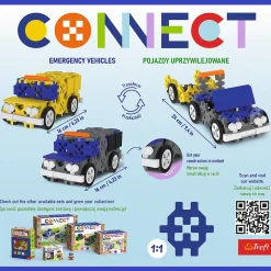 Zestaw klocków Connect 3w1: Pojazdy Uprzywilejowane