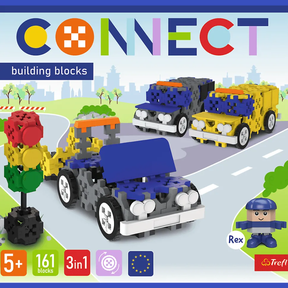 Zestaw klocków Connect 3w1: Pojazdy Uprzywilejowane