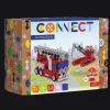Zestaw klocków Connect 2w1: Straż Pożarna / Koparka gąsienicowa