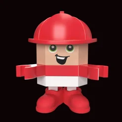 Zestaw klocków Connect 2w1: Straż Pożarna / Koparka gąsienicowa